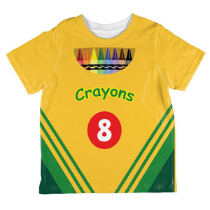 Halloween Crayon Box Costume All Over Toddler T Shirt