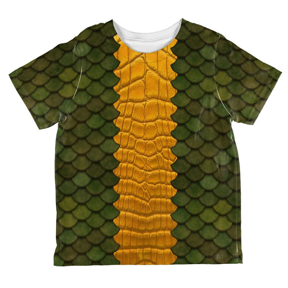 Halloween Green Dragon Costume All Over Toddler T Shirt