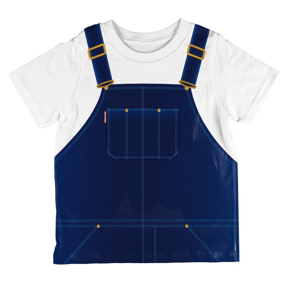 Halloween Overalls Costume All Over Toddler T Shirt