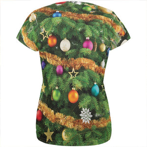 Christmas Tree Costume All Over Womens T Shirt