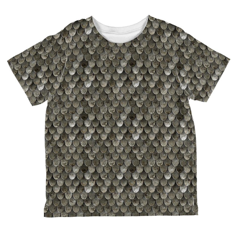 Halloween Steel Scale Mail Armor Costume All Over Toddler T Shirt