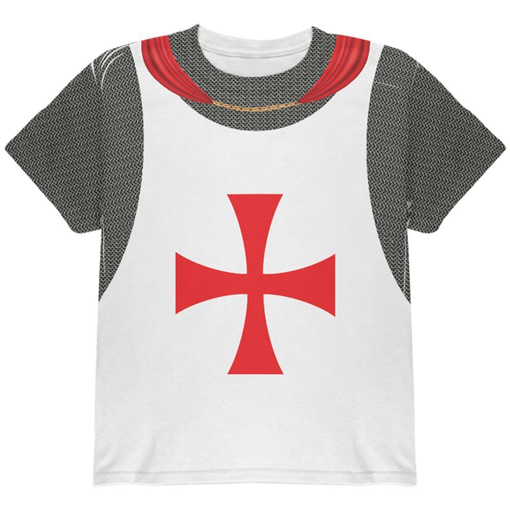 Halloween Knights Templar Armor Costume All Over Youth T Shirt