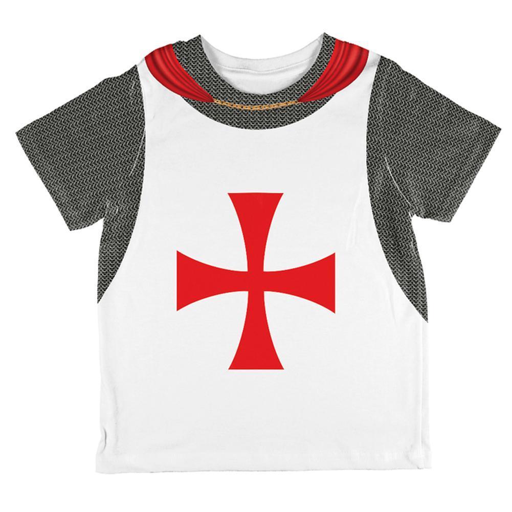 Halloween Knights Templar Armor Costume All Over Toddler T Shirt