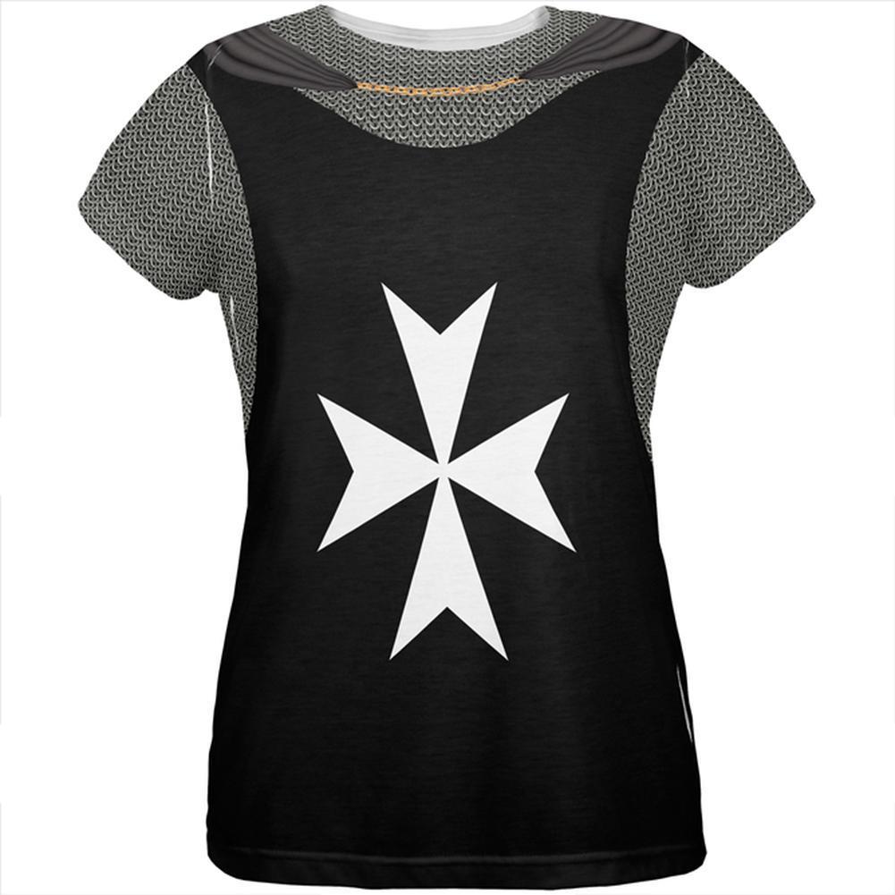 Halloween Knights Hospitaller Armor Costume All Over Womens T Shirt