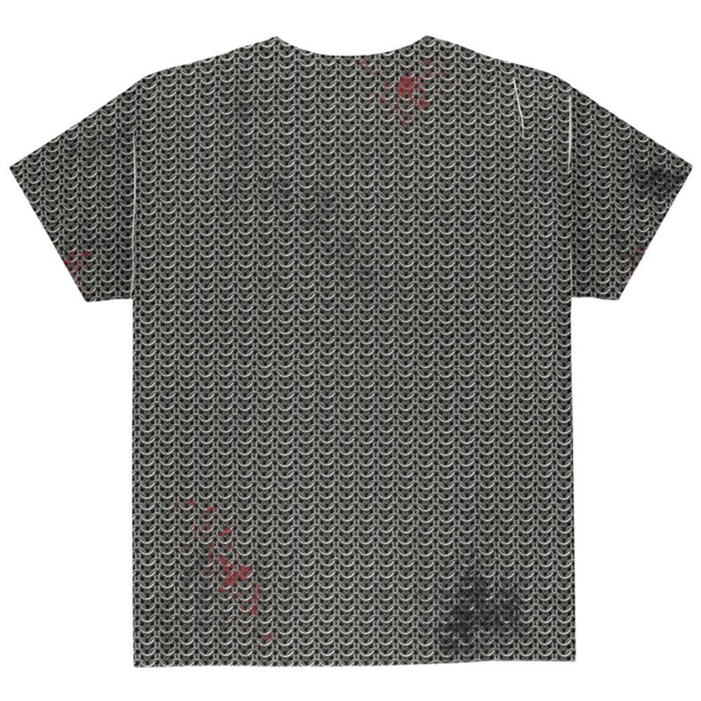 Halloween Battle Damage Chainmail Costume All Over Youth T Shirt