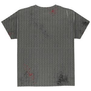 Halloween Battle Damage Chainmail Costume All Over Youth T Shirt