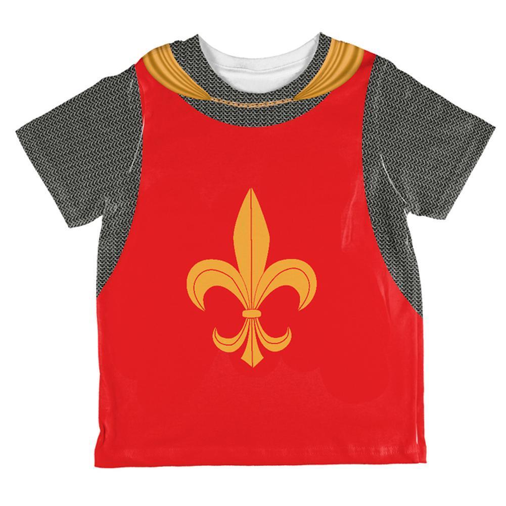 Halloween Knight Fleur-De-Lis Armor Costume All Over Toddler T Shirt