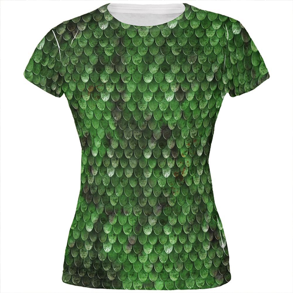 Halloween Wood Elf Scale Mail Armor Costume All Over Juniors T Shirt