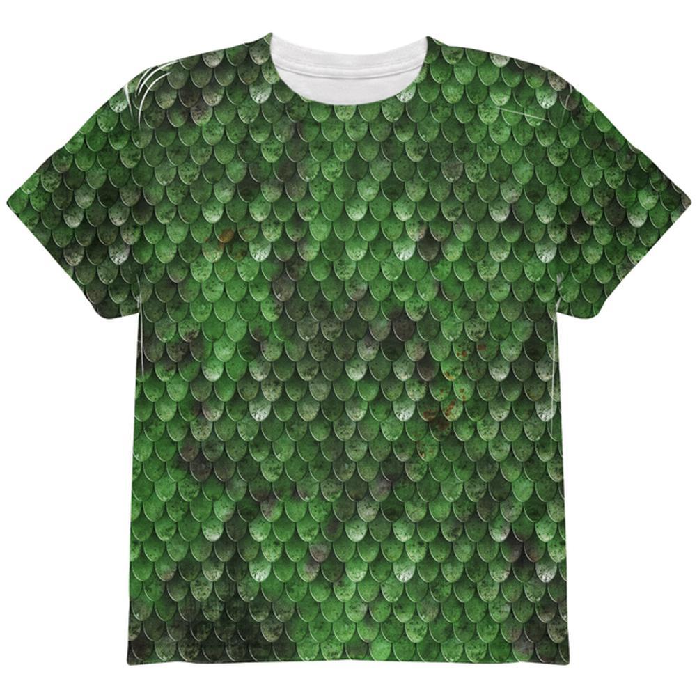 Halloween Wood Elf Scale Mail Armor Costume All Over Youth T Shirt