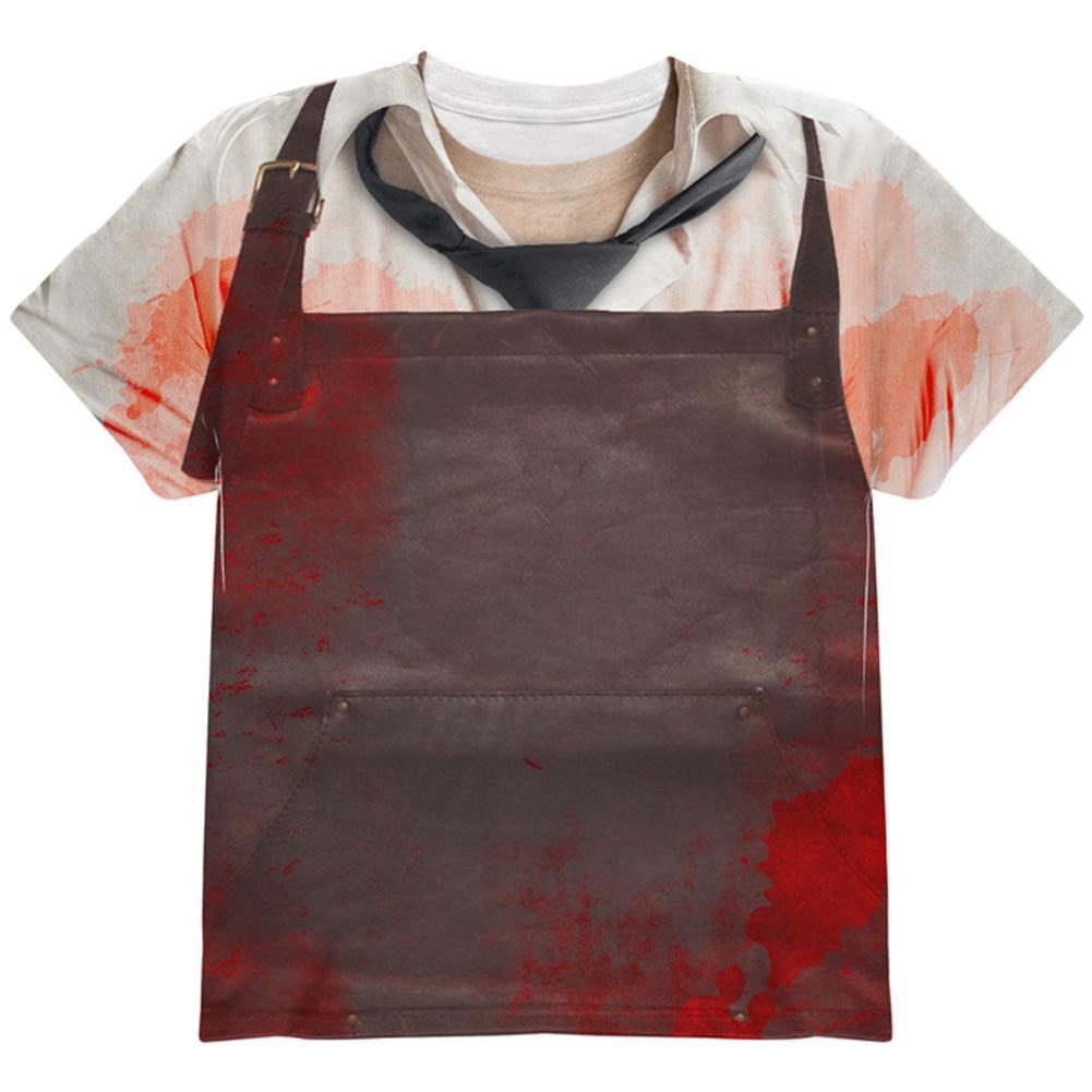 Halloween Chainsaw Massacre All Over Youth T Shirt