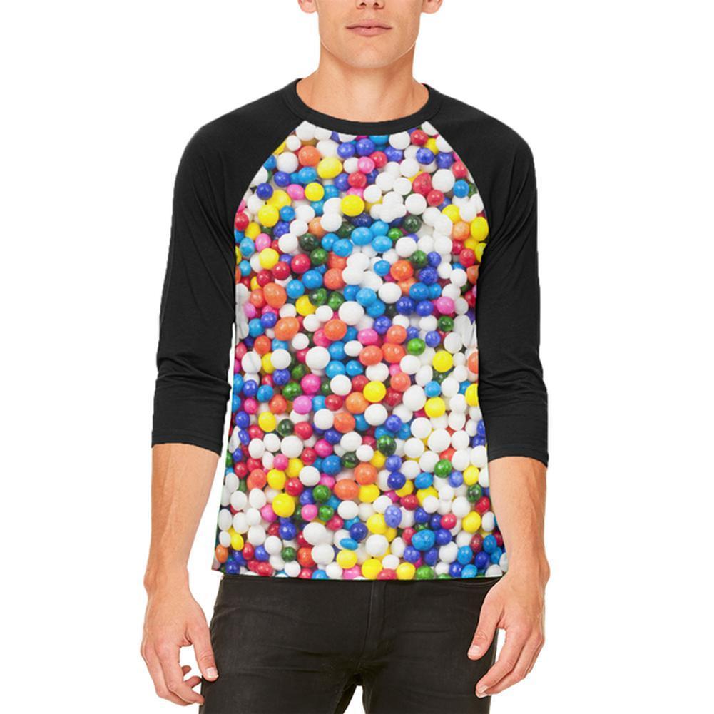 Halloween Sprinkles Mens Raglan T Shirt