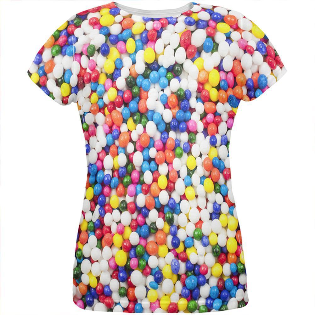 Halloween Sprinkles All Over Womens T Shirt