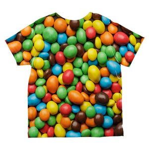 Halloween Candy Coated Chocolate All Over Toddler T Shirt