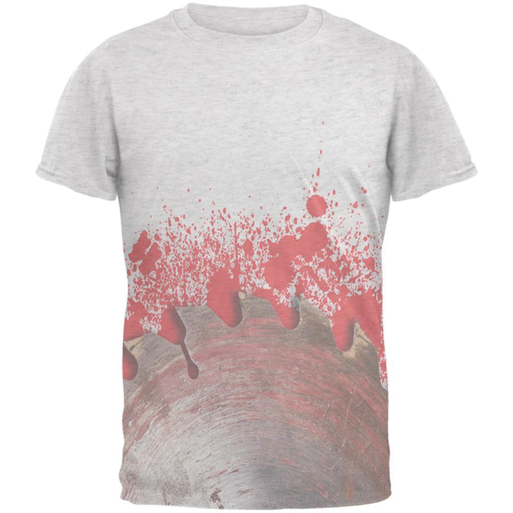 Halloween Bloody Saw Blade Massacre Mens T Shirt