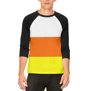 Halloween Candy Corn Costume Mens Raglan T Shirt