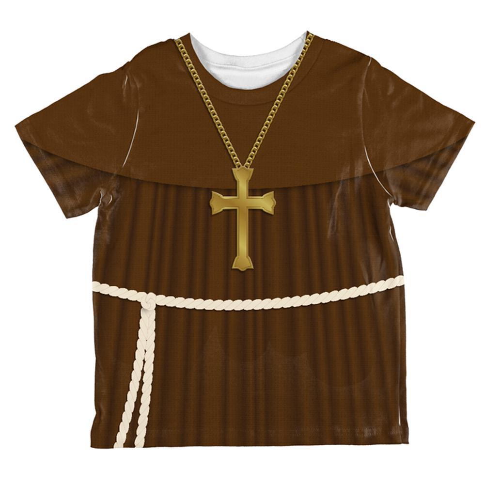 Halloween Edwardian Monk Costume All Over Toddler T Shirt