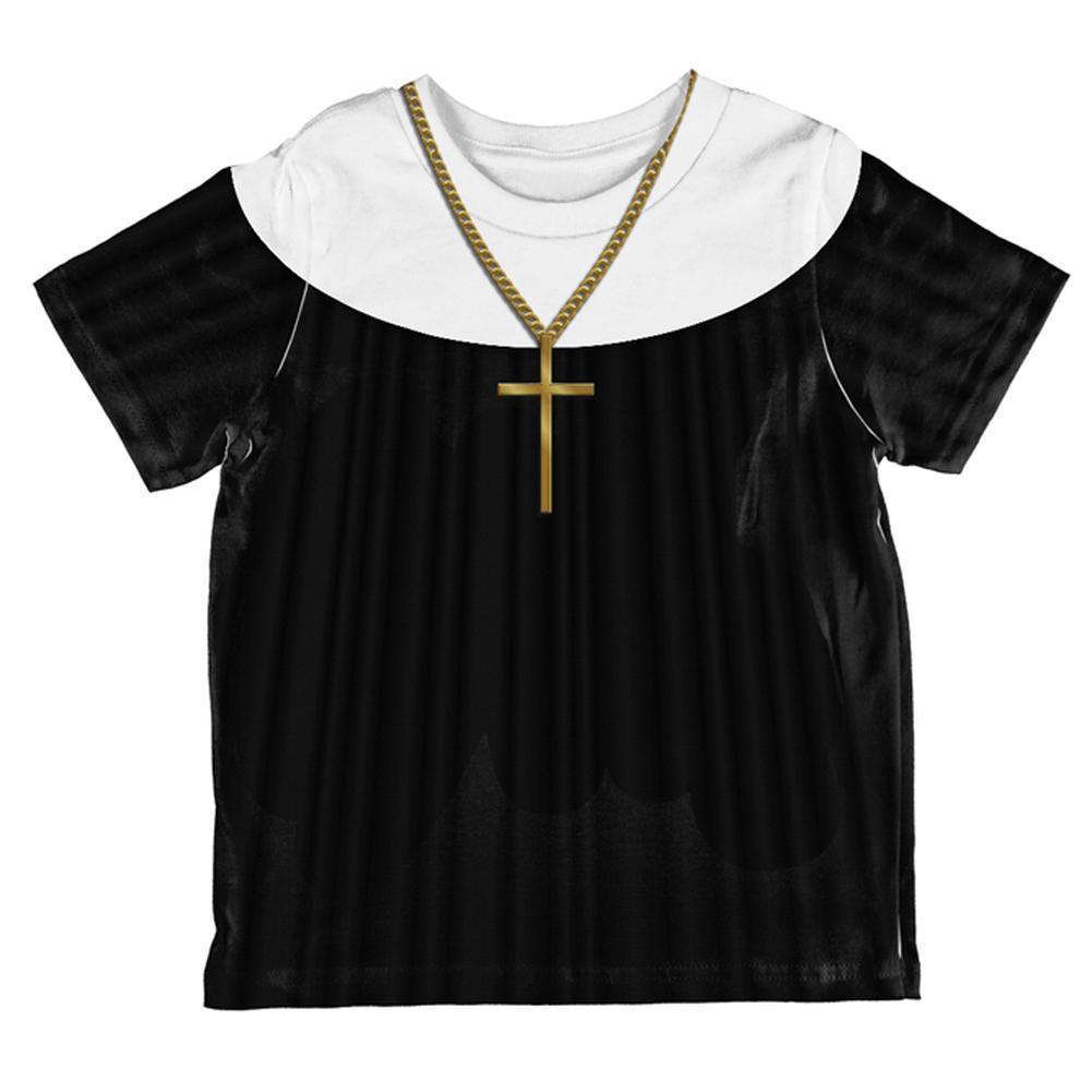 Halloween Nun Habit Costume All Over Toddler T Shirt