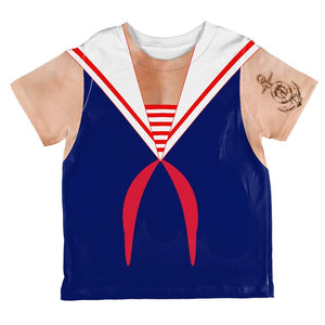 Halloween Sailor Man Costume All Over Toddler T Shirt