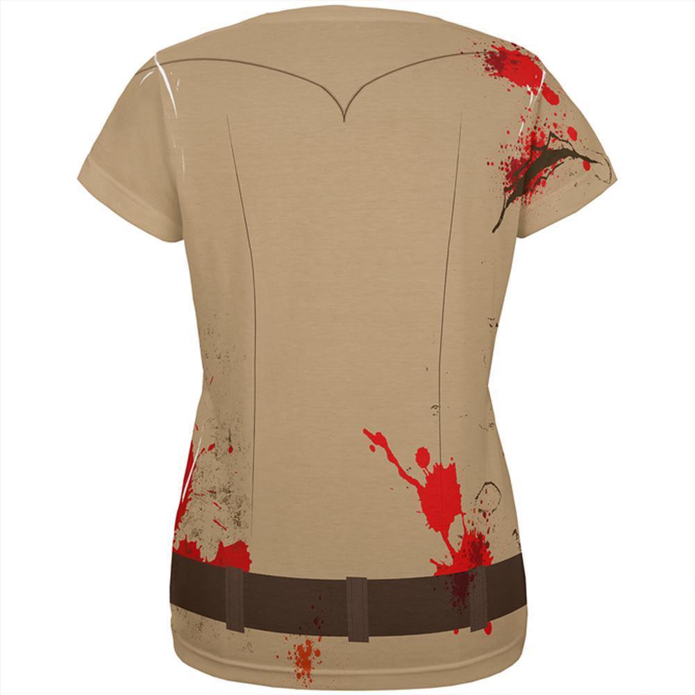 Halloween Zombie Grime Sheriff Walker All Over Womens T Shirt