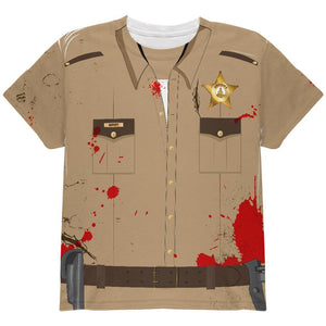 Halloween Zombie Grime Sheriff Walker All Over Youth T Shirt