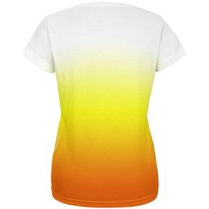 Halloween Candy Corn Ombre Costume All Over Womens T Shirt