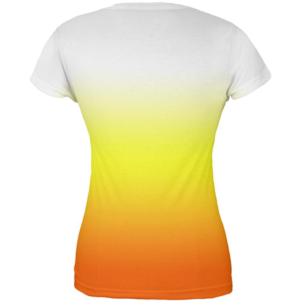 Halloween Candy Corn Ombre Costume All Over Juniors T Shirt