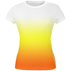 Halloween Candy Corn Ombre Costume All Over Juniors T Shirt