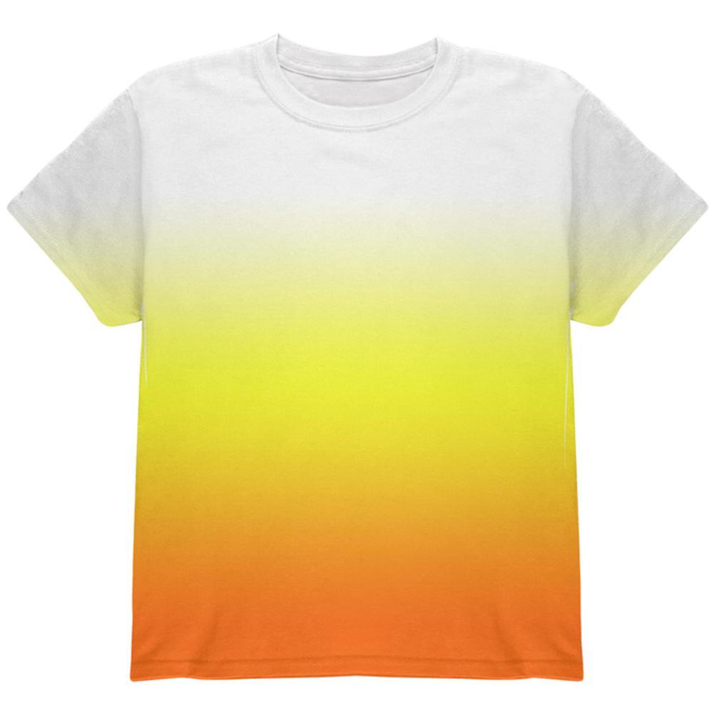 Halloween Candy Corn Ombre Costume All Over Youth T Shirt