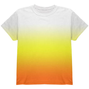 Halloween Candy Corn Ombre Costume All Over Youth T Shirt