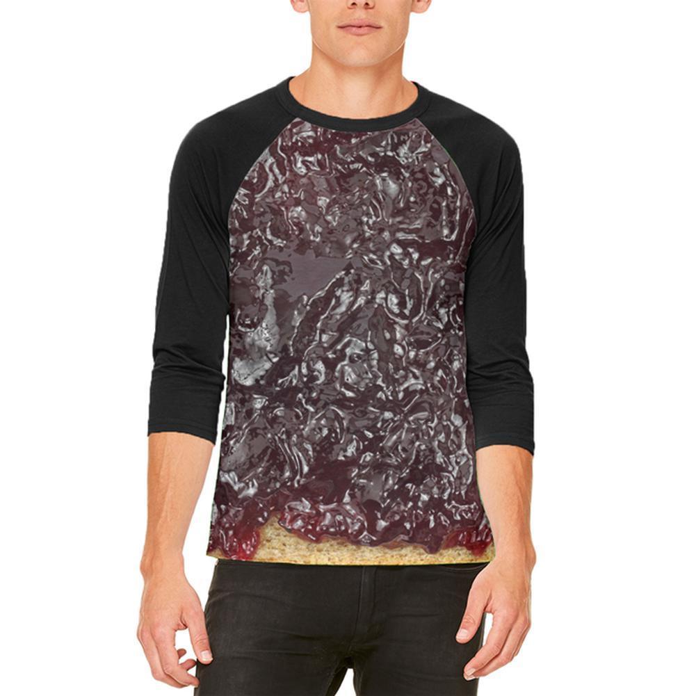 Halloween Jelly PB Costume Mens Raglan T Shirt