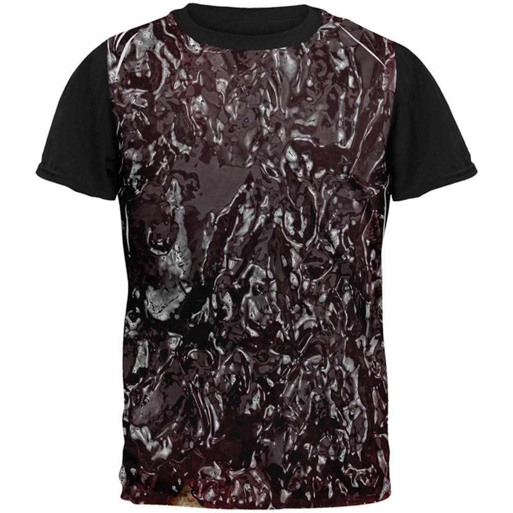 Halloween Jelly PB Costume All Over Mens Black Back T Shirt