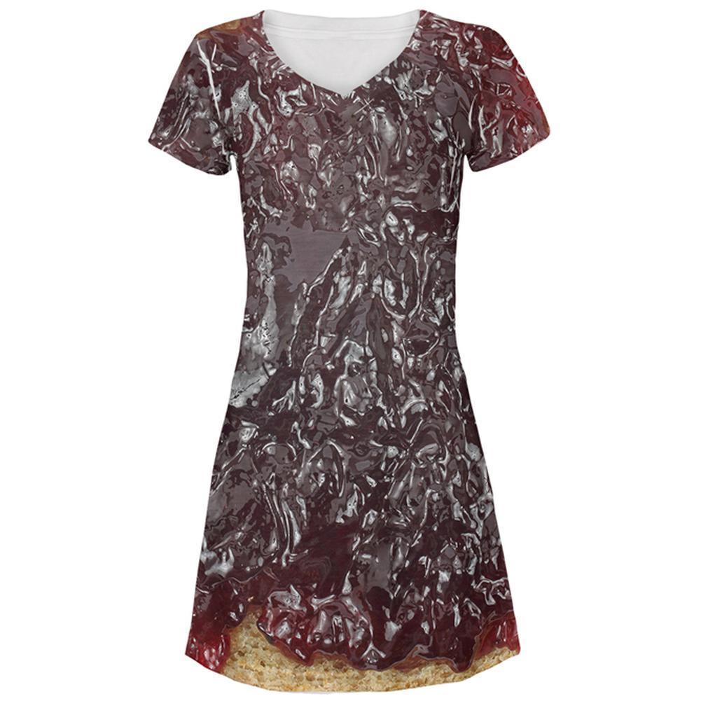 Halloween Jelly PB Costume All Over Juniors Beach Cover-Up Dress
