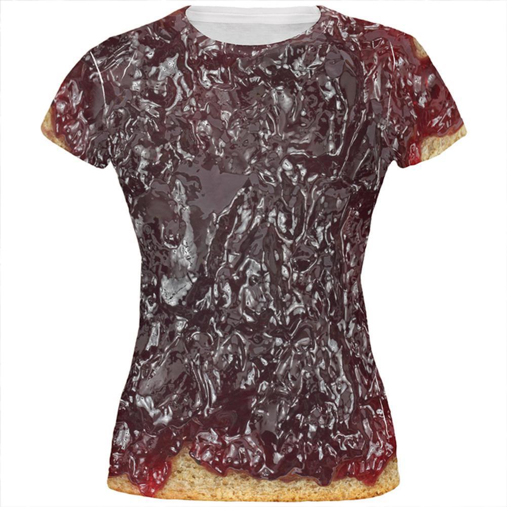 Halloween Jelly PB Costume All Over Juniors T Shirt