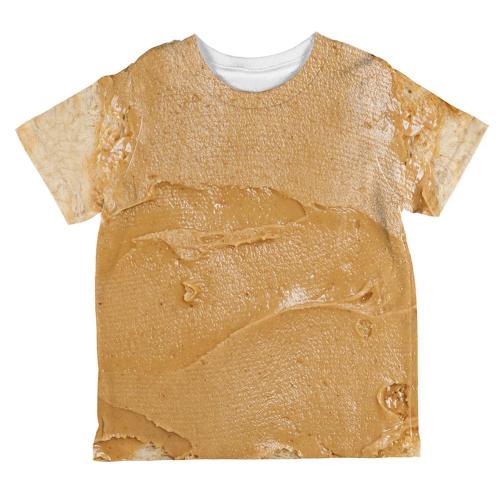 Halloween Peanut Butter PB Sandwich Costume All Over Toddler T Shirt