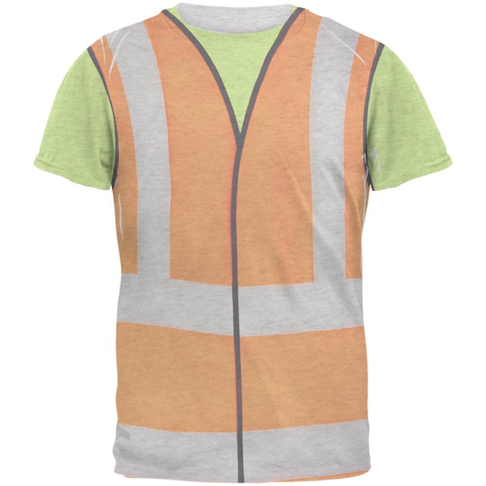 Halloween Road Worker Construction Vest Costume Mens T Shirt