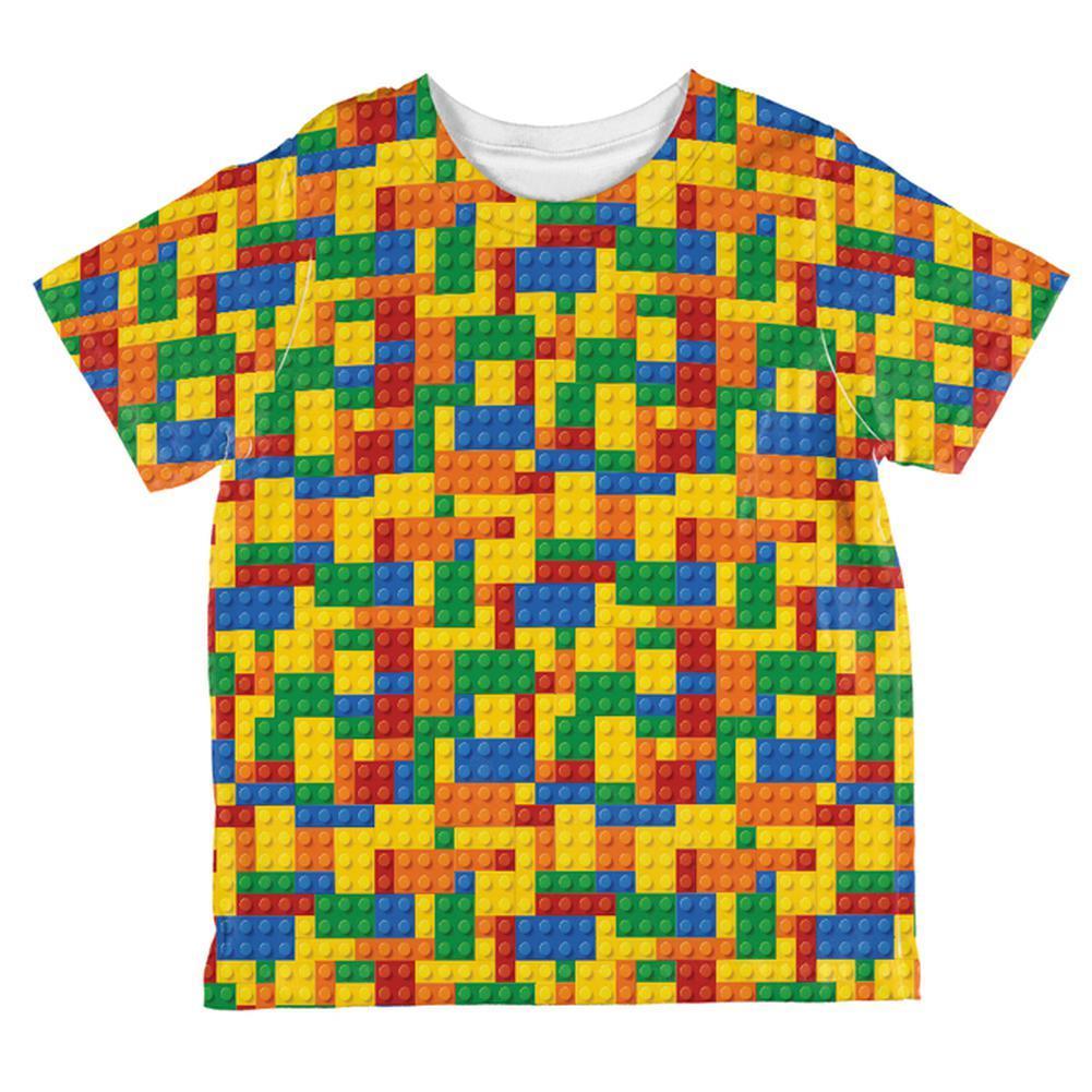 Halloween Building Blocks Costume All Over Toddler T Shirt