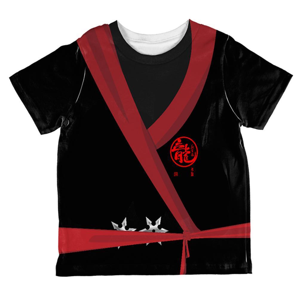 Halloween Evil Shadow Ninja Costume All Over Toddler T Shirt