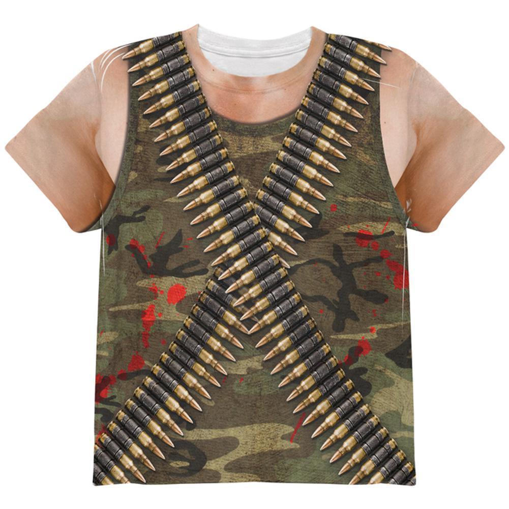Halloween Commando Ranger Costume All Over Youth T Shirt