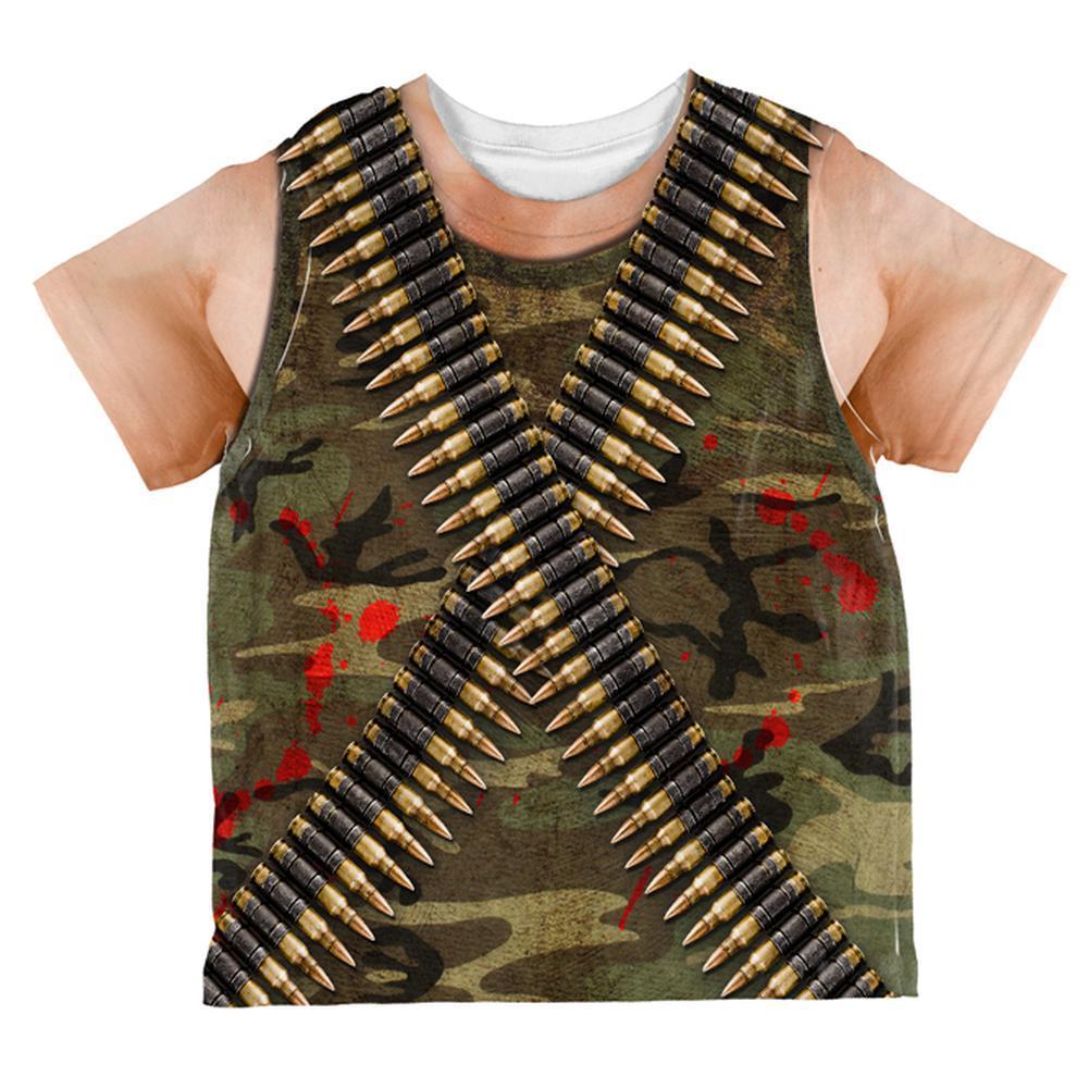 Halloween Commando Ranger Costume All Over Toddler T Shirt