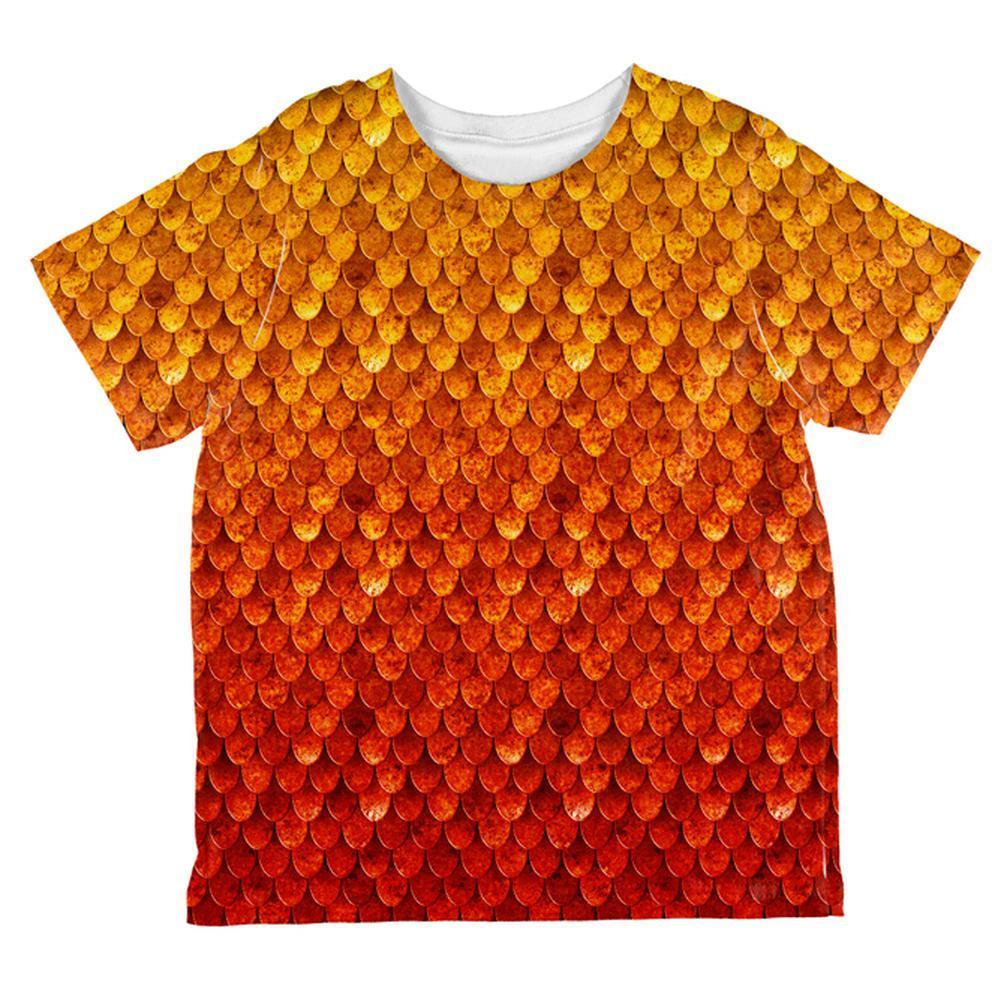 Halloween Red Fire Dragon Rider Armor All Over Toddler T Shirt