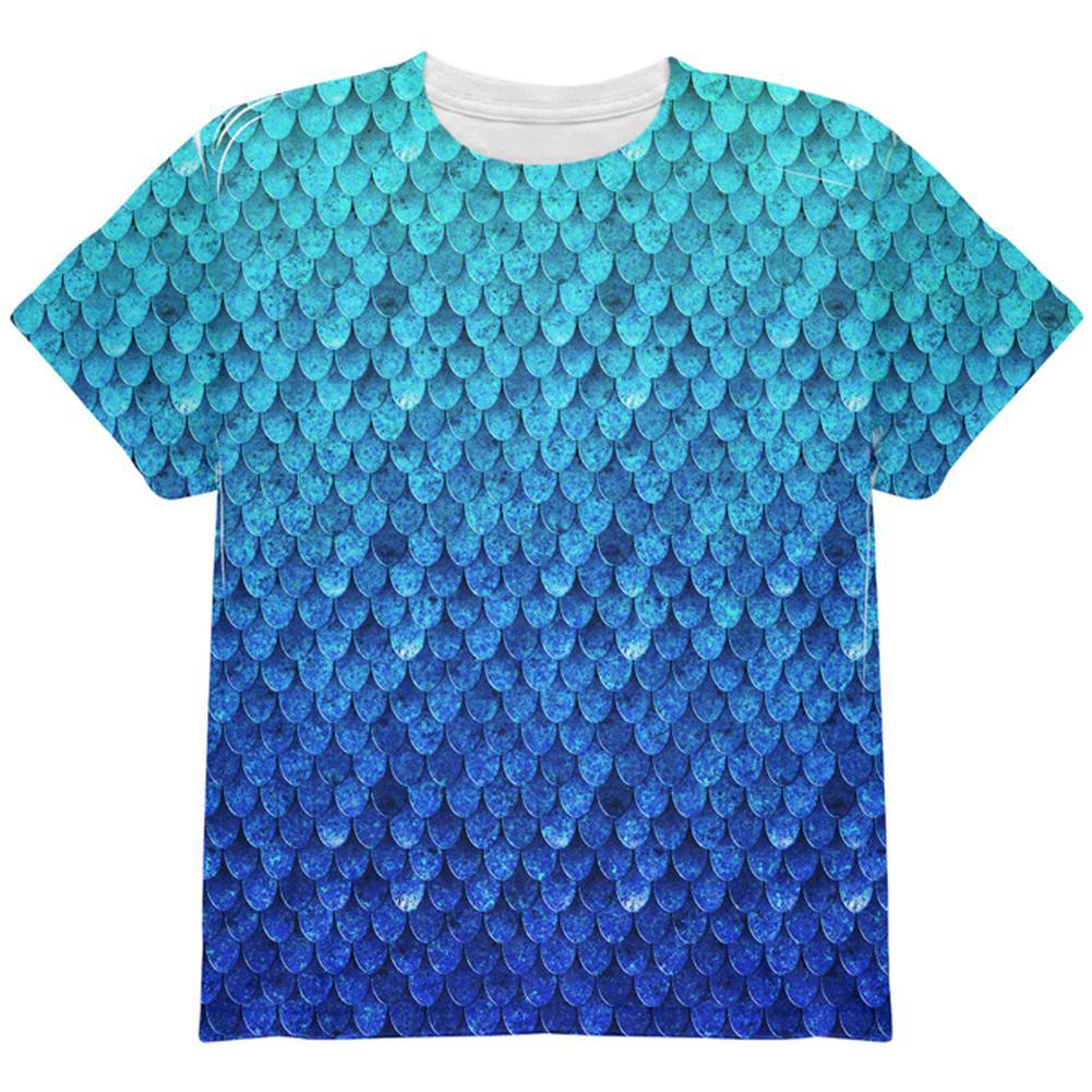 Halloween Blue Frost Dragon Rider Armor All Over Youth T Shirt