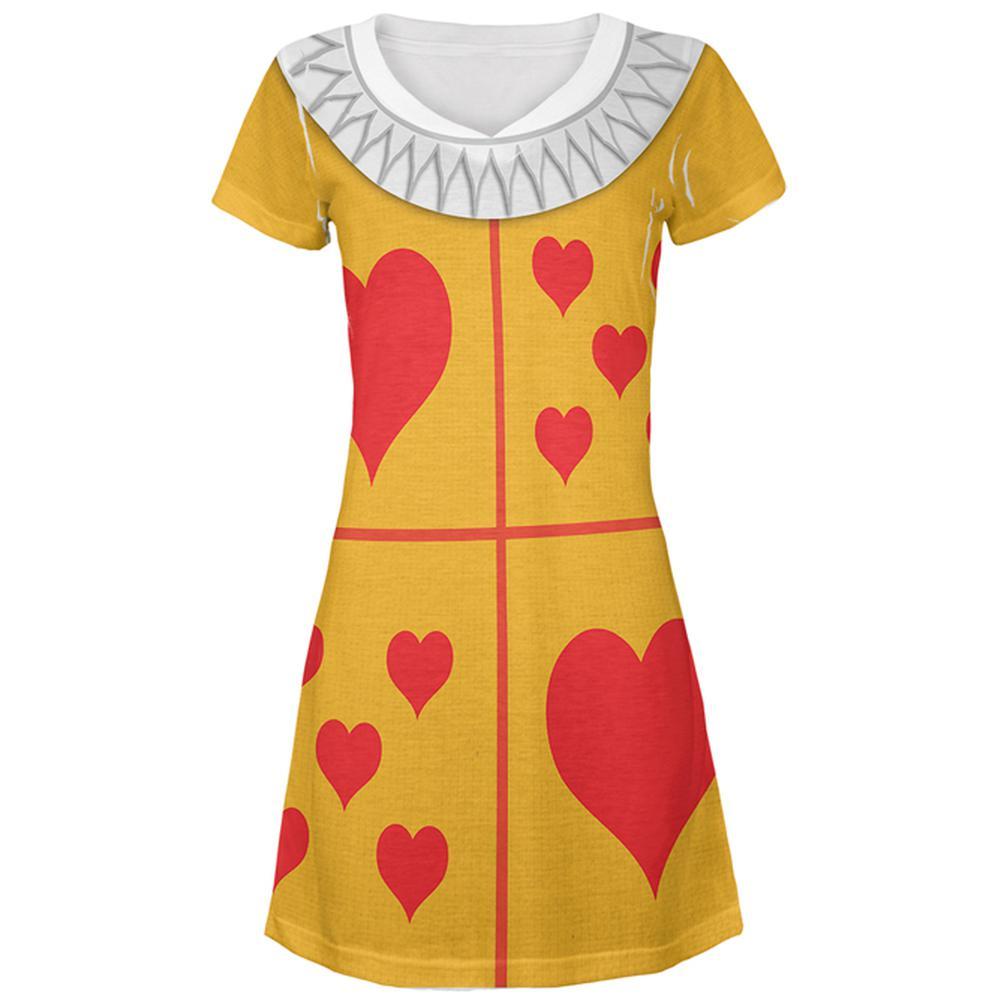Halloween White Rabbit Classic Wonderland Costume All Over Juniors Beach Cover-Up Dress