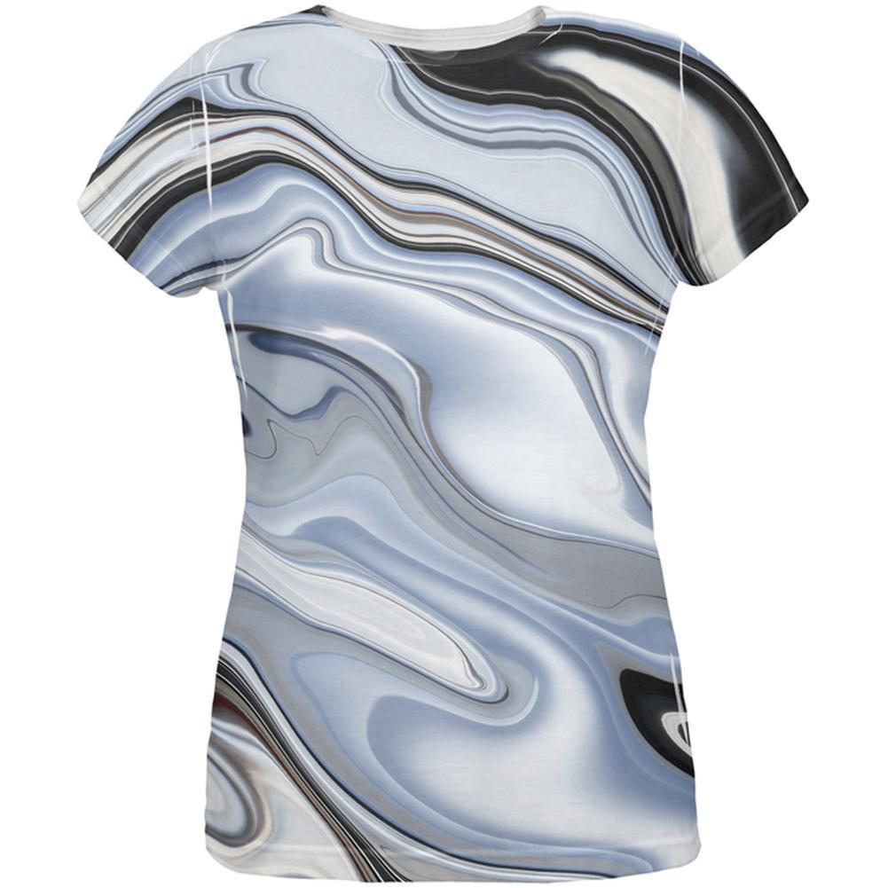Halloween Liquid Chrome Costume All Over Womens T Shirt