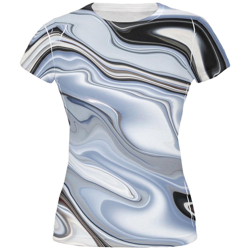 Halloween Liquid Chrome Costume All Over Juniors T Shirt