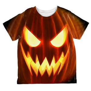Halloween Scary Jack-O-Lantern Costume All Over Toddler T Shirt