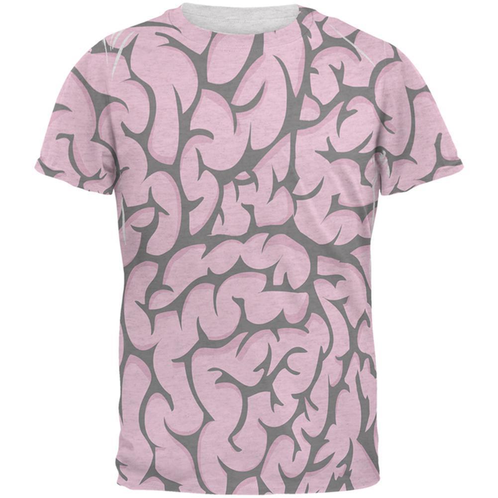 Halloween Pink Brains Costume Mens T Shirt