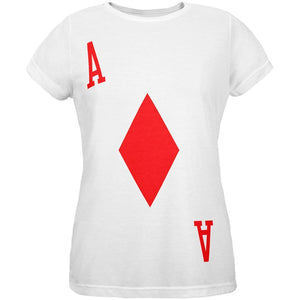 Halloween Ace of Diamonds Card Soldier Costume All Over Womens T Shirt