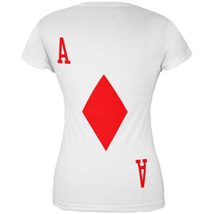 Halloween Ace of Diamonds Card Soldier Costume All Over Juniors T Shirt