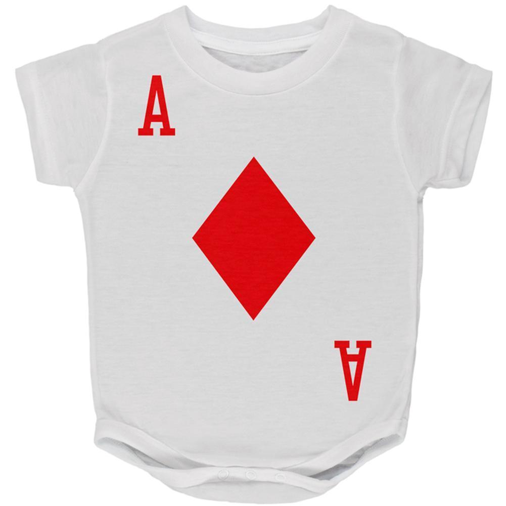 Halloween Ace of Diamonds Card Soldier Costume All Over Baby One Piece