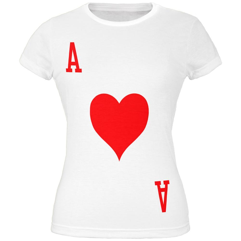 Halloween Ace of Hearts Card Soldier Costume All Over Juniors T Shirt